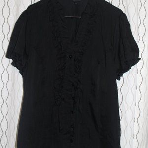 Torrid Black Ruffle shirt Plus Size